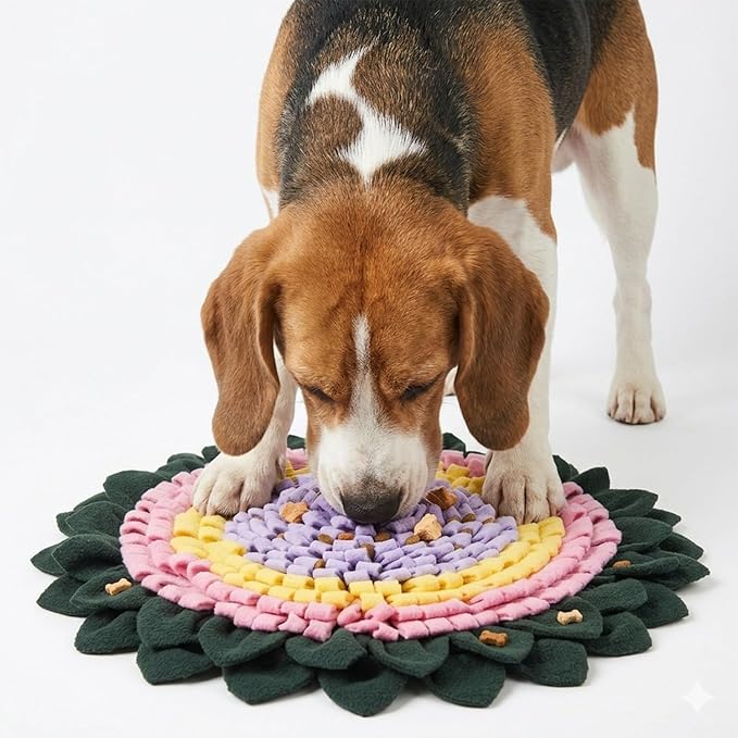 PET ARENA Interactive Dog Snuffle Feeding Mat Adjustable Nose Work Toy | Encourages natural foraging, reduces boredom, slows eating, supports mental stimulation, and features an adjustable design. by PETARENA