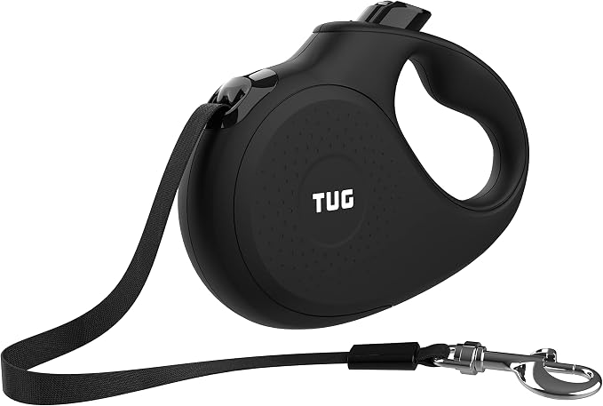 TUG Monochrome XL Retractable Dog Leash, 26 ft (Extra Large, Black) | 360° Tangle-Free Retraction, 26 ft Tape, Quick Thumb Lock, Anti-Slip Handle, For Dogs Under 110 lbs - Image 5