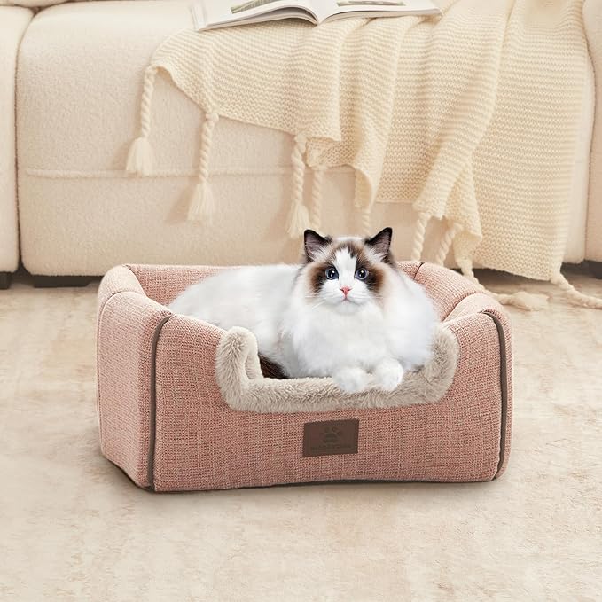 WINDRACING Cat Bed for Indoor Cats - Cat Cave Beds Cat House Cat Tent with Removable Washable Cushioned Pillow, Soft Kitten beds,Cat Beds & Furniture, for Small and Medium Pet Bed - Image 6