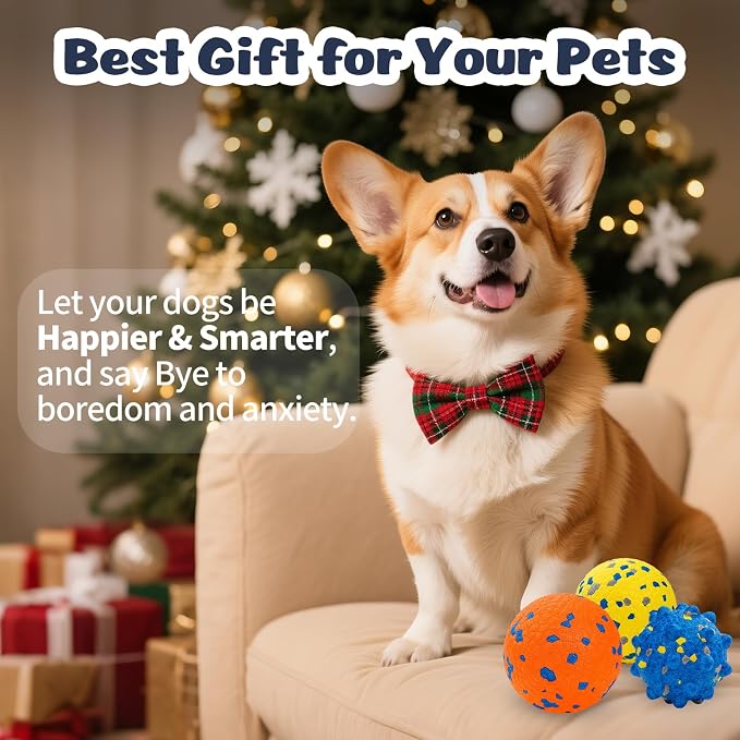 HIPPIH Dog Balls Tennis Balls, Dog Chew Toys for Aggressive Chewers ETPU | 3PCS Interactive Puppy Toys for Teething, 3'' Fetch Ball Water Toy for Small/Medium Breed,High Bouncy & Floating Dog Pool Toy - Image 8