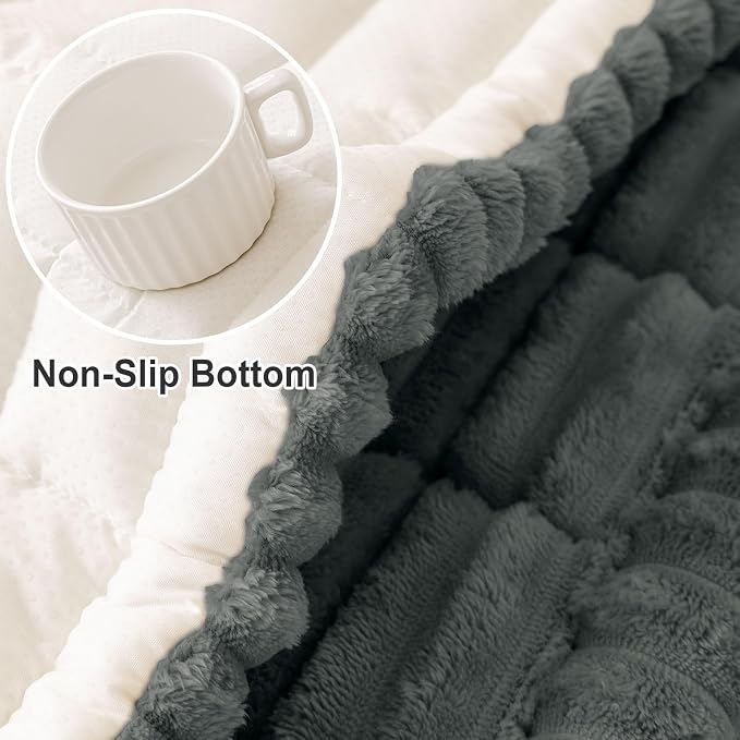 hyha Couch Cover for Dogs, Washable Non Slip Plush Flannel Sofa Protector | Thick Flannel, Anti-Slip Backing, Pet Hair & Scratch Protection, Fits Sofa & Loveseat (27.6" x 47") - Image 6