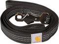 Carhartt Nylon Dual Handle Dog Leash Black L | Durable Nylon Webbing Fabric with Secure Metal Trigger Claw Clasp by Unknown