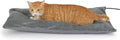 Outdoor Cat Heating Pad, 27.5" x 15.7", 50W, Grey | Water-Resistant Bottom, Adjustable Cushion Loft, Auto Temperature Control, Ideal for Large Cats, Puppies, Garages & Barns by petace