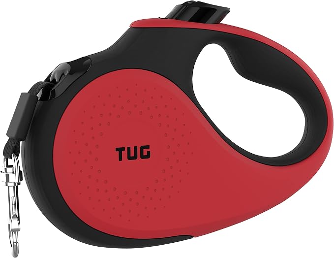 TUG XL Retractable Dog Leash, 26 ft (Extra Large, Red) | 360° Tangle-Free Retraction, 26 ft Tape, Quick Thumb Lock, Anti-Slip Handle, For Dogs Under 110 lbs - Image 4