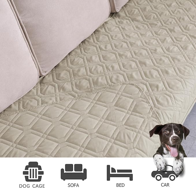 Ameritex Waterproof Dog Bed Cover Pet Blanket for Furniture Bed Couch Sofa Reversible - Image 3
