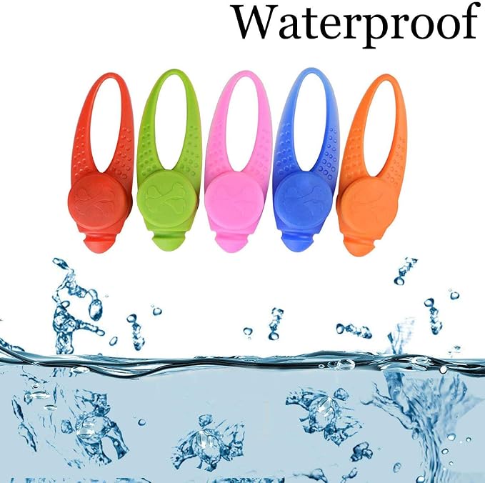 5-Pack LED Light Up Dog Collar Light, Waterproof Cat Pet Safety Lights | Waterproof silicone material - Image 3