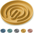 OHMO Slow Feeder Dog Bowl, 7.3" Lick Mat for Dogs, Infinite, Yellow | Cat Slow Feeder Bowl, Anti Choking, Enrichment Toys, Easy Clean BPA-Free Silicone Feeding Bowl, Boredom and Anxiety Reducer by OHMO