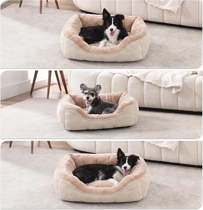 Dog Bed Medium Size, Orthopedic Warming Soft Calming Sleeping Durable with Anti-Slip Bottom - Image 8