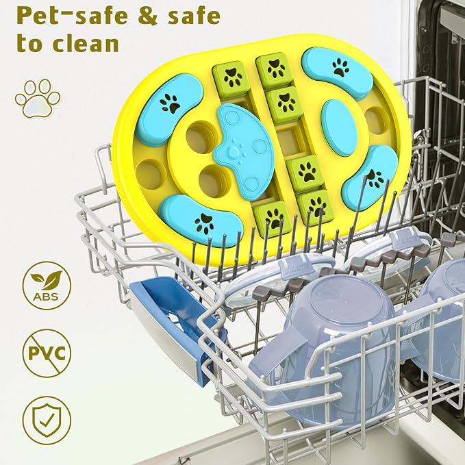 Dog Puzzle Toy, Interactive Treat Dispensing Toys, Yellow | Dog Enrichment Toys, IQ Training & Mental Stimulation, Non-Slip Slow Feeder, For Puppies Small Medium Large Dogs Cats - Image 7