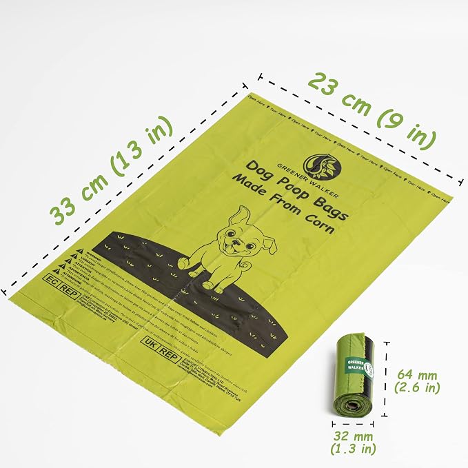 GREENER WALKER Poop Bags for Dog Waste, 1080 Doggy Waste Bags Extra Thick Strong 100% Leak-Proof (Deep Green) - Image 6