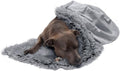 Furhaven Waterproof Throw Blanket for Dogs & Indoor Cats, Washable - Shaggy Plush Calming Long Faux Fur & Velvet Dog Blanket - Gray, Large by FurHaven