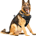 Dog/Pet Harnesses No Pull with Dog Collar, Adjustable Reflective Oxford Outdoor Vest, Front/Back Leash Clips for Small, Medium, Large, Extra Large Dogs, Easy Control Handle for Walking by WINSEE