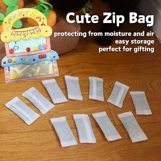 CECE PAW 12 Pack Natural Catnip Pouches for Cat Toys, Non-Woven Fabric Cat nip Refills, Gift Packaging with Catnip Tea Bags and Feather Whale Toy - Image 6