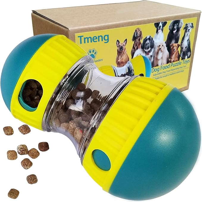 Dog Food Puzzle Toys, Adjustable Dog Treat Dispensing Dog Toys, Interactive Chase Slow Feeder for Boredom and Stimulating, IQ Training for Medium/Large Dogs by Unknown