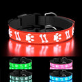 Light Up Dog Collars Adjustable & Rechargeable LED Dog Collars for Night Safety Walk Glowing Collar for Dog, Red by TOPOTO