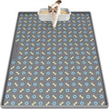 Silicone Cat Litter Mat 40" x 28" Cat Mat for Litter Box, Dark Grey | Extra Large Litter Box Mat, Waterproof Cat Litter Trapping Mat, Non-slip, Leakproof Kitty Litter Mat with Bone Pattern by Bartuke