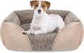Medium Dog Bed for Large, Small Dogs - Rectangle, Washable, Orthopedic, Soft, Calming, Durable Pet Cuddler with Anti-Slip Bottom (M: 25"x21"x8") by INVENHO