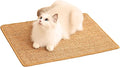 Cat Scratch Pad, Sisal Scratcher Mat Rug, 23.6x15.7in, Furniture Protector | minni-goods, 1 Pack, Hook Tape Backing, Indoor Cats, Natural Brown by Unknown