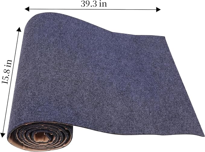 Cat Scratch Furniture Protector Couch Protector from cat Claws Self-Adhesive Carpet remnants Scratching Mat Trimmable DIY Climbing Covering Posts (Grey, 15.8" x 39.3") - Image 5