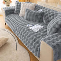 Faux Fur Couch Covers for Sofa Thick Fuzzy Sofa Covers for Dogs | Soft Warm Couch Cover Shaggy Fuzzy Sectional Sofa Cover Non-Slip Plush Sofa Slipcover Furniture Protector by WelcometoXSlive