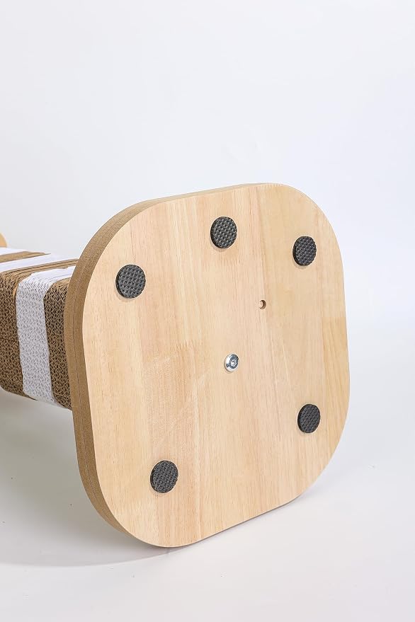 Cat Scratching Post for Indoor Cats, 23.6 Inch Tall Cardboard Cat Scratcher Pad for Kittens & Cats, Multi Surface Scratching Board, Easy Assembly, Protects Furniture - Image 5