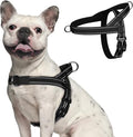 rabbitgoo Dog Harness No Pull, Quick Fit for Medium Sized Dog, Reflective | Chest Adjustable Pet Vest with Soft Padded Handle, No Choke Escape Proof for Walking Training, Black M by rabbitgoo