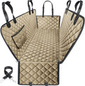 URPOWER Dog Car Seat Cover for Back Seat, Waterproof Hammock for Car & SUV | 600D Oxford, Side Flaps with Zippers, Scratch Resistant, Non-Slip, Easy Install, Machine Washable, Dog Seat Belt Included by URPOWER