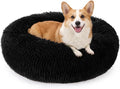 MIXJOY Orthopedic Dog Bed Comfortable Donut Cuddler Round Pet Beds Ultra Soft Washable Dog and Cat Cushion (20''/23''/30'') (30'', Black) by MIXJOY