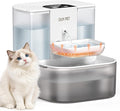 Heated Cat Water Fountain No Filters,4.5L Wireless Automatic Pet Fountain | Warms Water to 28°C/82°F,Wastewater Separation,Ceramic Bowl,4000mAh Battery,Remote Control,Pet Water Fountain for Cats & Dogs by Ckinpet