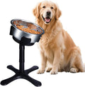 Elevated Adjustable Dog Bowl Feeding Stand, 3 Heights and Tiled Ajudst, Compatible with Moost Feeding Bowls, Great for Medium Large Dogs(Dog Food Bowl Stand 1 Pack) by Tolopu