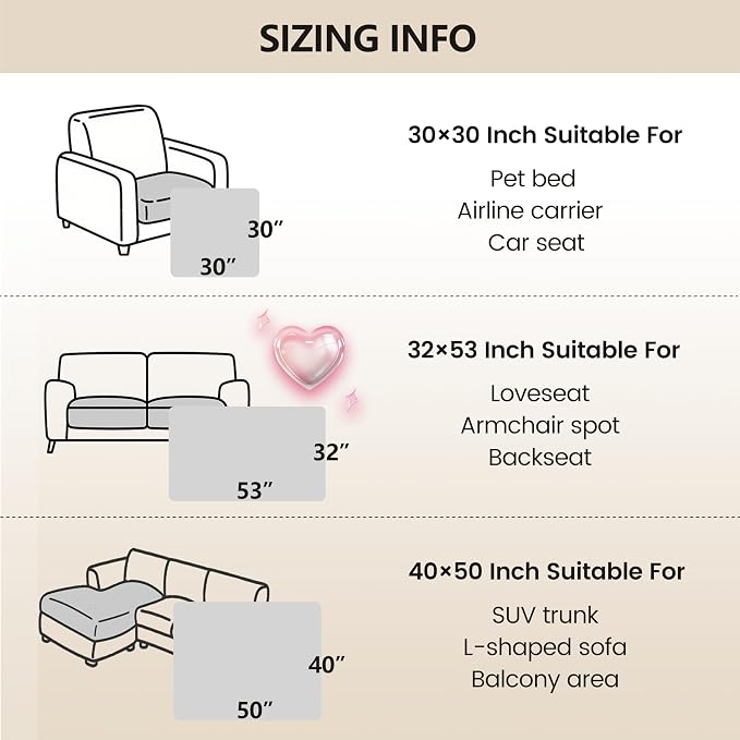 gogobunny 3X Stronger Waterproof Pet Blanket, Scratch Proof Furniture Protector for Dogs Cats, Reversible Cover 32x53 Inch, Dark Beige - Image 5
