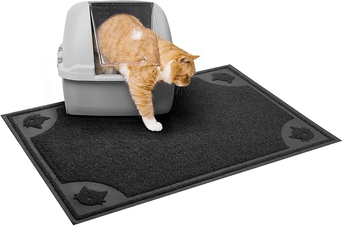 Mr. Pen- Large Cat Litter Mat, 23”x 35”, Black Cat Litter Box Mat | Cat Litter Mat Litter Trapping Mat, Cat Mats for Litter Large, Litter Mat for Litter Box, Large Litter Mat - Image 9