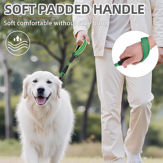 PUPTECK Reflective Short Dog Leashes 3 Pack for Walking and Training | Heavy Duty Clip with Soft Padded Handle for Medium Large Dogs Traffic Control - Image 5