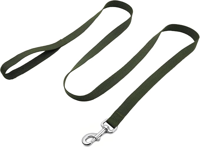 Strong Nylon Dog Leash, 4FT/ 5 FT/ 6FT Dog Leashes for Medium Large Dogs(5FT, Green) - Image 2
