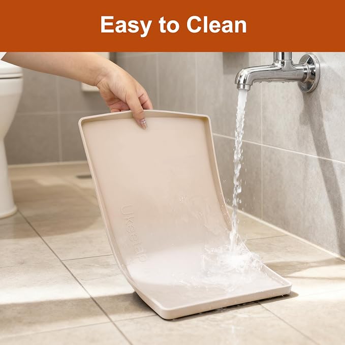 19" x 12" Extra Thick Silicone Mat Waterproof with Raised Edge, Beige | BPA-Free Non-Slip Dog & Cat Food Mat, Feeding Mat for Food and Water Bowls, Spill Proof Mat to Protect Floors - Image 6