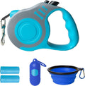 Retractable Dog Leash Automatic Telescopic Tractor Dog Tape | Pet Tape 10/16 FT Durable and Convenient, with Folding Bowl, Dispenser, Rubbish Bags, Suitable for Small and Medium Dogs by LIEVUIKEN