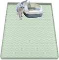 Cat Litter Mat, Silicone Large Cat Mat for Litter Box - 40x28 in, Waterproof & Non-Slip, Durable & Easy Clean, Green by Jacooxi
