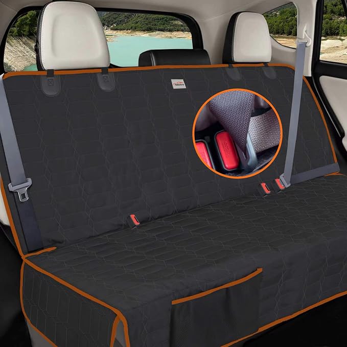 Reliadura Dog Seat Cover for Back Seat Waterproof Bench Seat Covers for SUV Washable Car Seat Covers for Dogs Non-Slip Pet Seat Cover for Back Seat Heavy Duty Protector for SUVs - Image 4
