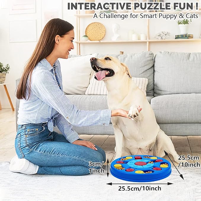 Joansan Dog Puzzle Toys, Interactive Treat Dispenser IQ Stimulation | Small Dogs Brain Training, Slow Feeder to Aid Pets Digestion (Advanced Level 2-3) - Image 4