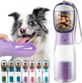 Portable Dog Water Bottle 3 in 1 Pet Travel Bowl Dispenser Treat Container by MoonyMars