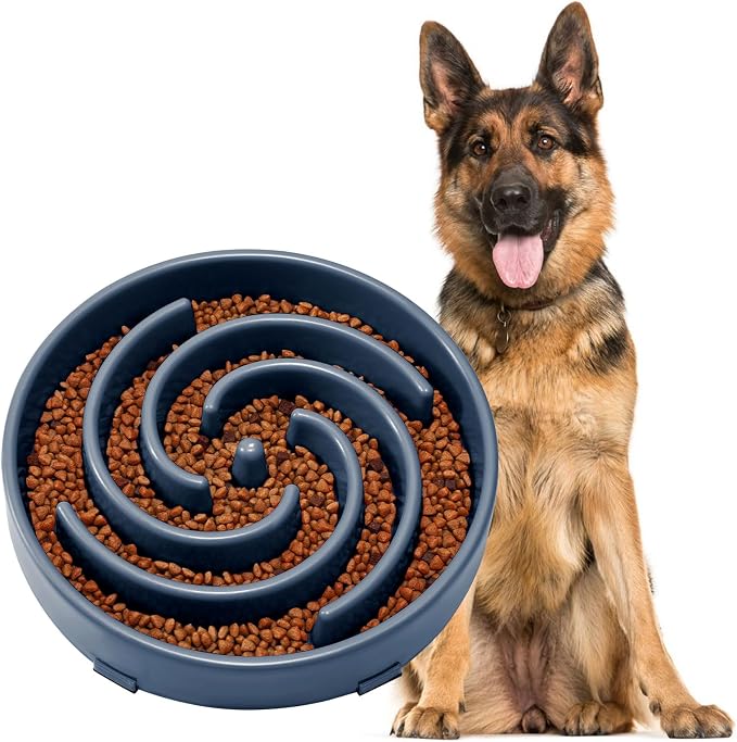 JASGOOD Slow Feeder Dogs Bowl for Large Medium Dogs,Anti-Gulping Pet Slower Food Feeding Bowls Stop Bloat,Preventing Choking Healthy Design Dogs Bowl by JASGOOD