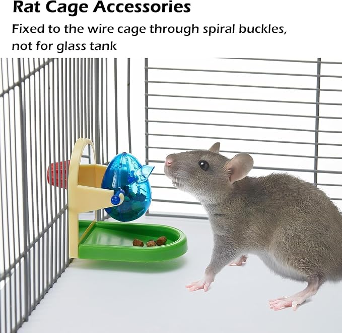 2Pcs Rat Enrichment Foraging Toy, Intelligent Treat Dispensing Puzzle | Interactive Puzzle Design Inspires Natural Foraging Instincts, Slows Feeding Speed to Relieve Boredom and Anxiety for Rats - Image 5