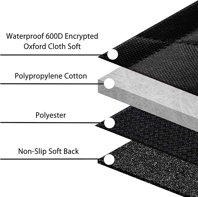 Femuar Dog Car Seat Cover, Waterproof Nonslip Pet Seat Cover for Back Seat with Storage Pockets Mesh Visual Window, Scratch Proof Pet Dog Seat Cover Hammock for Cars Trucks and SUVs, XL-Orange - Image 5