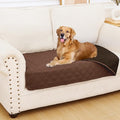 Smiry Waterproof Reversible Pet Couch Covers for Dogs | Pet Friendly, Soft Fabric, Washable Sofa Furniture Protector for Dogs Cat Kids, Checkered (30"x53", Brown/Chocolate) by Smiry