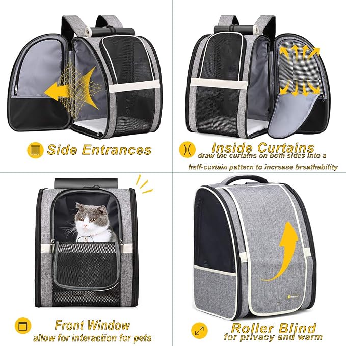 Texsens Innovative Traveler Bubble Backpack Pet Carriers for Cats and Dogs - Image 3