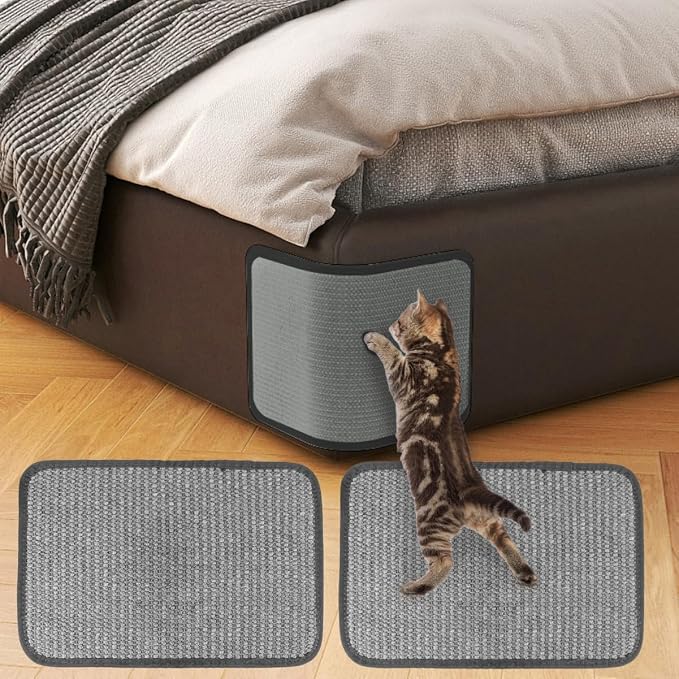 Cat Scratching Pad Natural Sisal Sofa Bed Corner Furniture Protector | Cat Scratcher Mats Protecting Carpets and Sofas Couch Corner Furniture Anti-slip Sisal Cat Repellent Mat for Sofa Desk Legs by Unknown