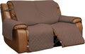 Easy-Going Loveseat Recliner Cover, Reversible Couch Cover for Double Recliner, Split Sofa Cover for Each Seat, Furniture Protector with Elastic Straps for Kids, Dogs, Pets(2 Seater, Brown/Beige) | Sofa Slipcover For Dogs, Sofa Cover For Loveseat Recli... by Easy-Going