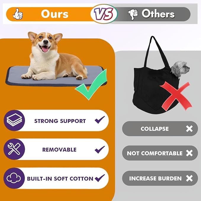 Dog Purse Carrier for Small Dogs with Pocket,Dog Carriers Soft Sided,Pet Carrier Purse for Puppy and Cats Up to16 lbs,Dogs and Puppies Tote Bag Carrier,Collapsible Travel Puppy Carrier - Image 9