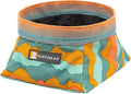 Ruffwear, Quencher Collapsible Dog Bowl, Spring Mountains, Medium | Packable Food & Water Bowl with Waterproof Lining, Water-Resistant Shell, & Reflective Trim, Lightweight, 4.2 Cups (1 L) by RuffwearInc