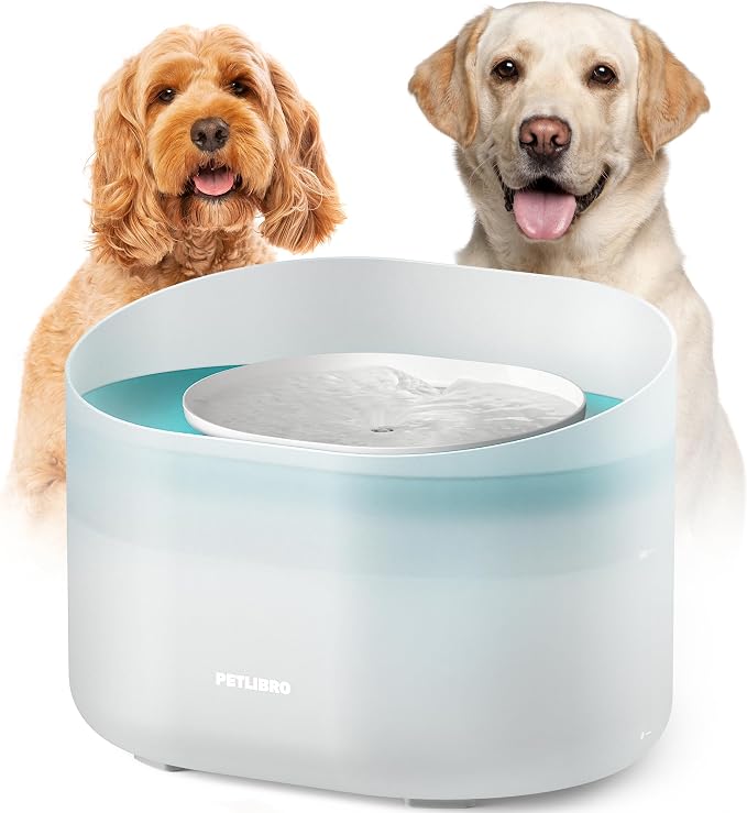 PETLIBRO 2.1Gal/8L Dog Water Fountain for Large Dog, Anti-Splash Dog Water Bowl Dispenser, Super Quiet Pet Water Fountain, 5 Layer Filtration Water Dispenser for Large Dogs Cats and Multi-Pet Homes by Unknown